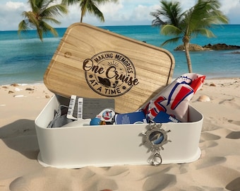 Cruise Keepsake Box | Making Memories One Cruise at a Time | Cruise Memory Box | Personalized Travel Keepsake | Cruise Gift for Couples