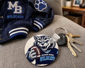 Custom Circle Photo Keychain | Personalized UV Printed MDF Key Ring | Custom Logo, Pet Photo, Sports Mascot, Business Branding