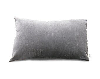 grey long pillow