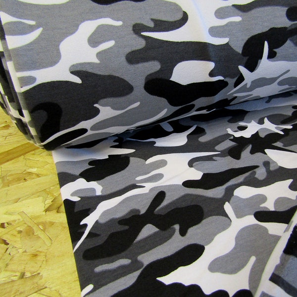 Sweatshirt jersey fabric Two-Tone Camouflage French Terry Jersey Fabric  flexible Jersey Knit Cotton Jersey cotton fabric Camo jersey