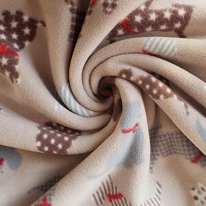 Butterfly Print Fleece Fabric: Hot Pink, Soft & Cozy image 4