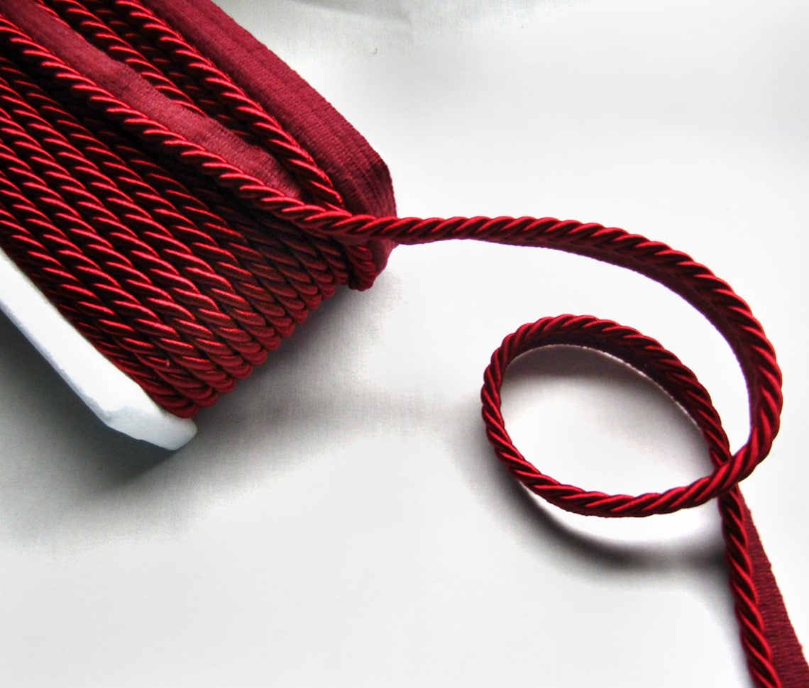 Piping cord 5mm Flanged Piping Cord Rope piping Colors Flanged Etsy