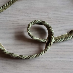 Multicolor Matt Flanged Piping Cord 8mm Olive Green Shades Upholstery Piping Cord Lip Cord Upholstery Piping Cord   Piping for Cushions