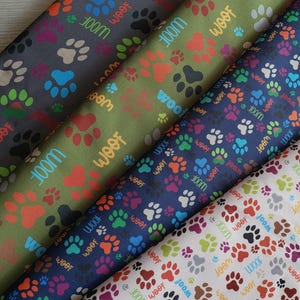 Waterproof Fabric - Dogs Pattern Water-resistant Canvas Fabric Outdoor fabric PVC fabric  Outdoor Cushion Fabric Dog Coat fabric