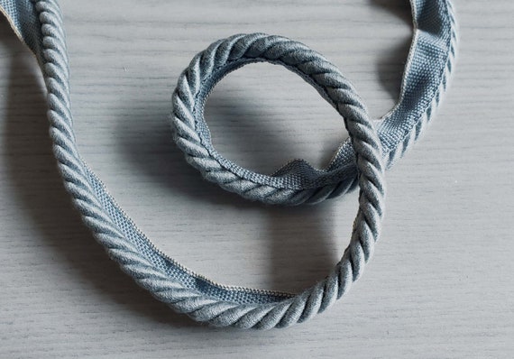 Matt Grey Upholstery Piping Cord 8mm Flanged Piping Cord Rope - Etsy