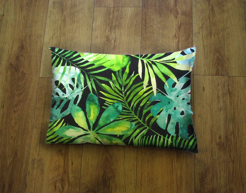 Oblong Outdoor Decorative Cushion Cover Tropical Prints Etsy