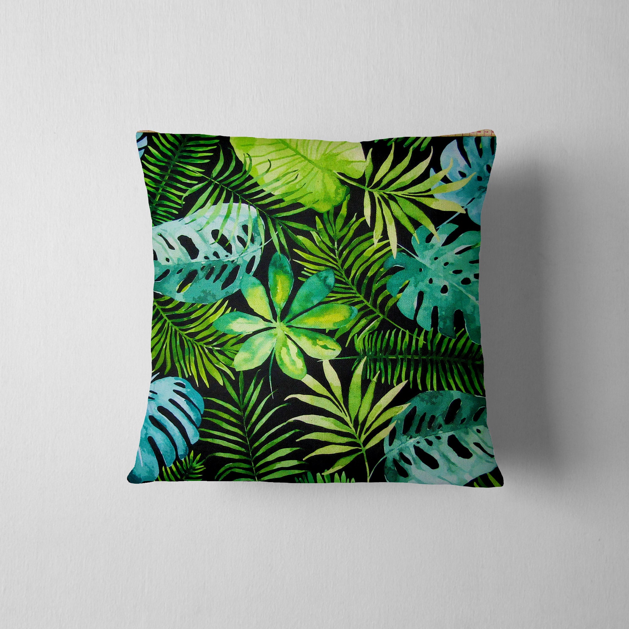 Square Outdoor Decorative Cushion Cover Tropical Prints Etsy UK