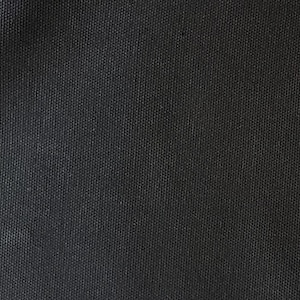 Puede incluir: Primer plano de una tela de lona gris oscuro con textura tejida.