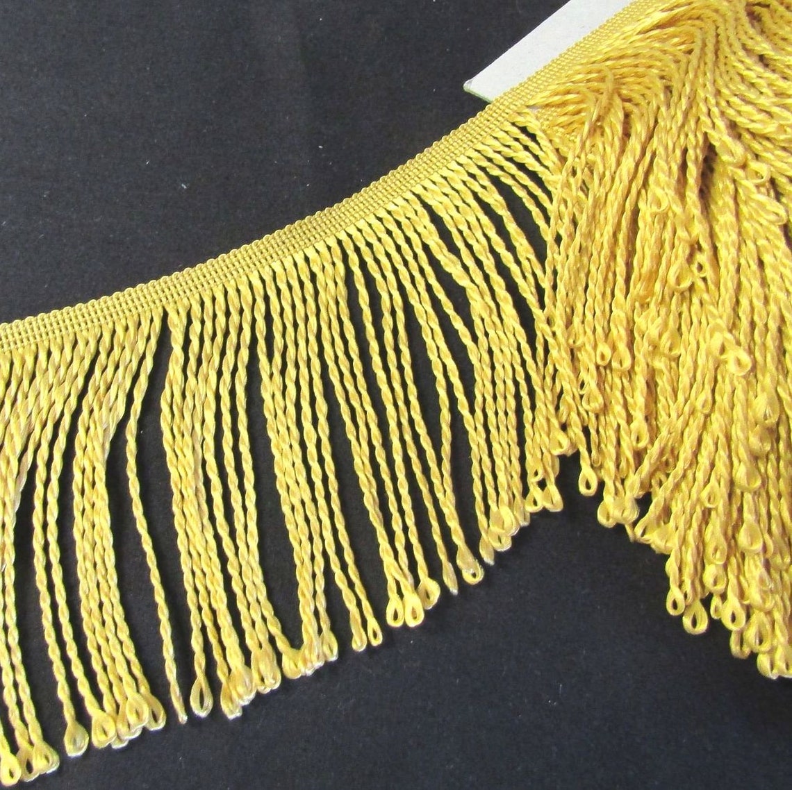 Gold Bullion Fringes Tassels Looped 60mm 80mm 120mm Upholstery Etsy
