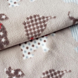 Schmetterlings-Print Fleece-Stoff: Hot Pink, weich & gemütlich
