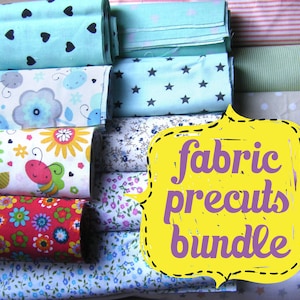 Fabric remnants bundle  CHAMELEON15 - Quilting fabrics - PreCut fabrics for Quilting and Crafting - 100% Cotton - Fabric scraps