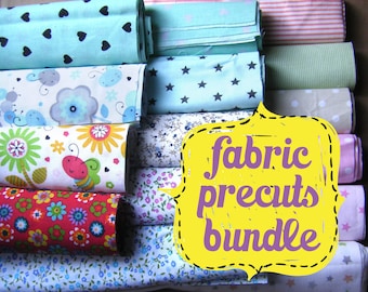 Fabric remnants bundle  CHAMELEON15 - Quilting fabrics - PreCut fabrics for Quilting and Crafting - 100% Cotton - Fabric scraps