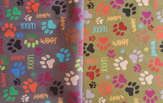 Waterproof Fabric - Dogs Pattern Water-resistant Canvas Fabric Outdoor fabric PVC fabric  Outdoor Cushion Fabric Dog Coat fabric