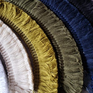 100% Cotton Short Cut Fringing Trim Crafts Upholstery Cushions Curtains Home Decor Cotton Fringes