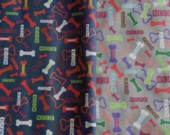 Dog Bone Fabric – Waterproof Canvas, Pet Accessories, Outdoor Gear