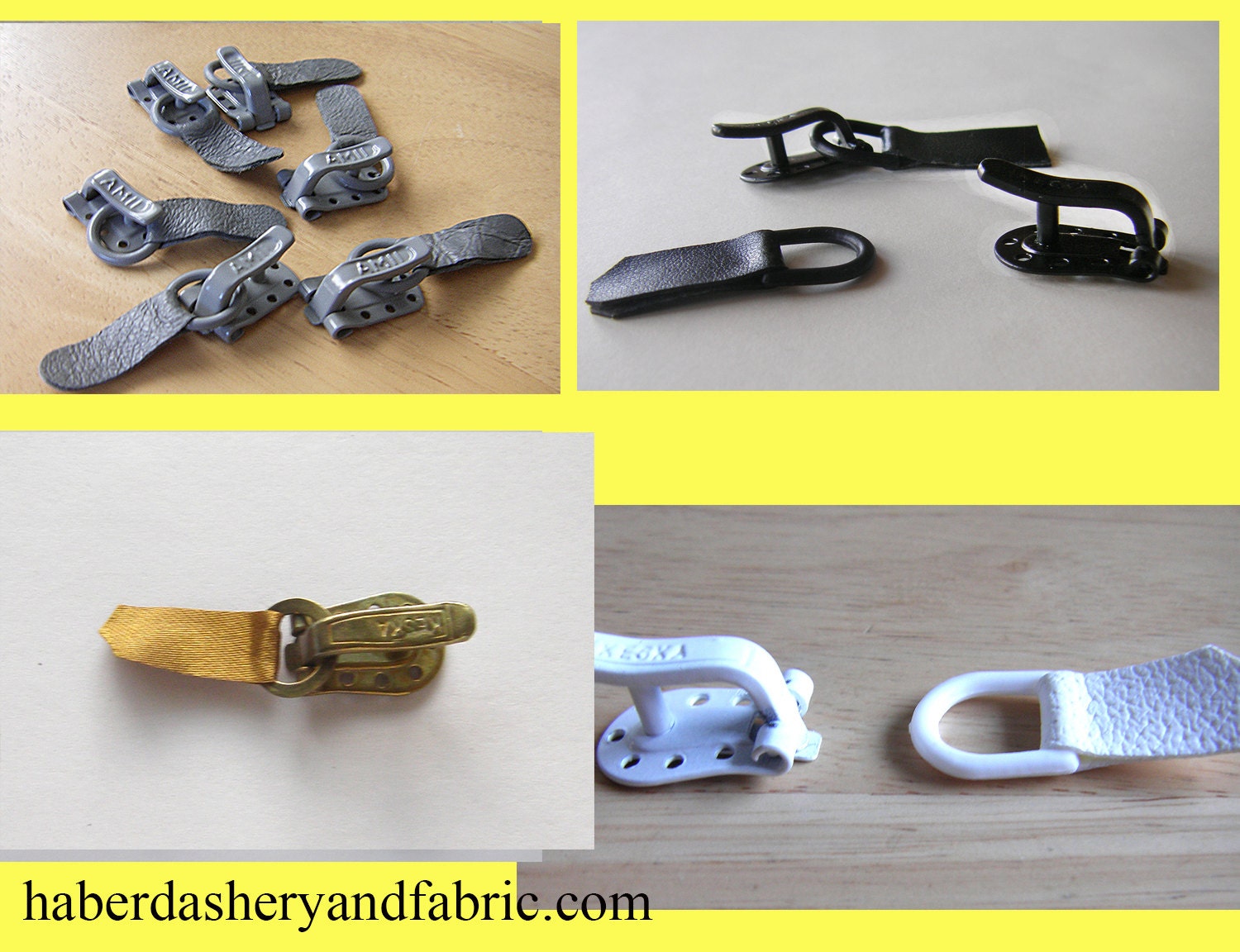 KESKA - Fur Hook Clasp - Buckle -Professional Fur Fastening Metal Clasp Range of Colors Hook and Eye Fastening