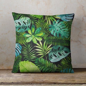 Watercolor Tropical Leaves Heavy Weight 309gsm Cotton - Etsy