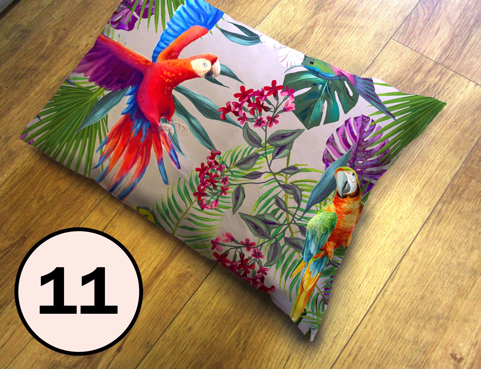 Oblong Outdoor Decorative Cushion Cover Tropical Prints Etsy UK