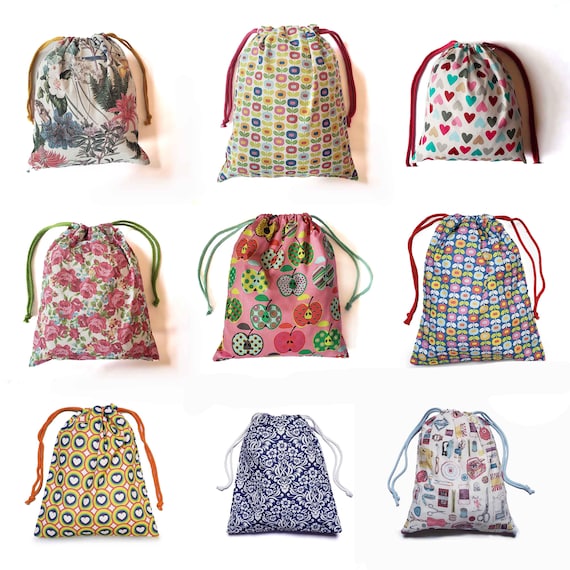 Kids PE Bag Drawstring Bag Gemusterte 100 Baumwolle Ideal fur Dancing Gym Toys Storage Etsy