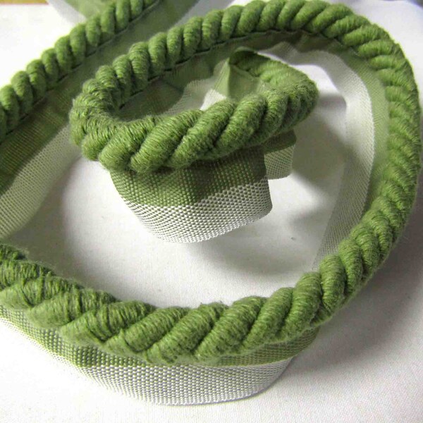 Mat Cotton Thick Piping cord 10mm Lip Cord Pale Green Flanged Piping Cord Rope piping Trimmings Upholstery Piping Cushion Piping rope