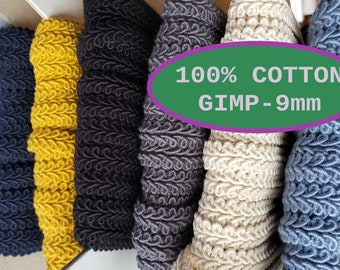 100% Cotone Tappezzeria Trim 9mm Gimp Braid Tappezzeria Gimp Trim Sedia Costume Arredamento Metro Gimp Braid Trim Sartoria Tappezzeria Treccia