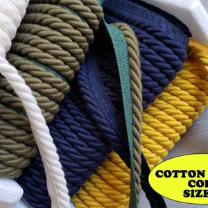 Extra Thick 10mm 100% Cotton Upholstery Piping Cord Flanged Piping Cord  3 Ply Insertion Rope  Flanged Rope Upholstery Rope Cushion Lip Cord