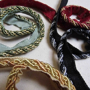 7mm Multicolor Flanged Piping Cord Color Range Lip Cord Upholstery Piping Cord  Insertion Rope Trimmings Piping For Cushions Upholstery Rope