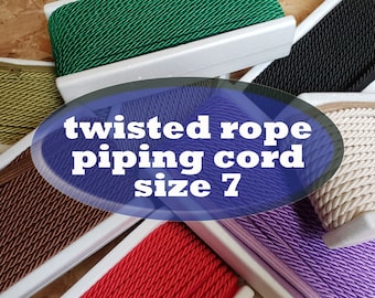 Insertion cord 7mm Flanged Piping Cord Twisted Rope Piping For Cushions Upholstery Piping Cord Piping for Cushion Upholstery Rope Lip Cord
