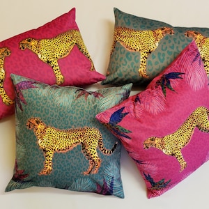 Soft Velvet Cheetah Design Decorative Cushion Cover or Cushion Patio Oblong Square Cushion Scattered Sofa Cushions