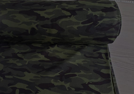 Camouflage jersey knit fabric hotsell