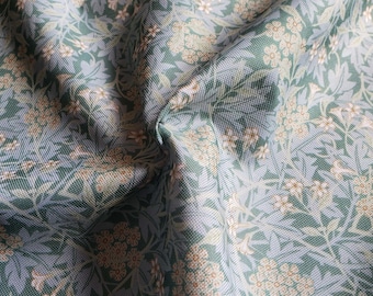 Jasmine William Morris Pattern Wasserdichter Stoff in Salbeitönen Wasserabweisender Stoff Outdoor-Kissen Wasserabweisender Stoff