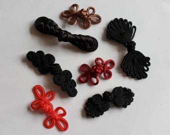 Frosch Verschluss Schwarz Knopf Knoten Frosch Knöpfe Chinesisch Frosch Verschlüsse Schneiderei Frosch Knopf Verschlüsse Frosch Toggle