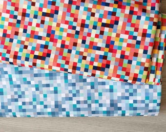 Waterproof Fabric  Colorful Pixels Outdoor Fabric Water Resistant  - Outdoor canvas fabric  - PVC fabric Outdoor Cushions Furniture