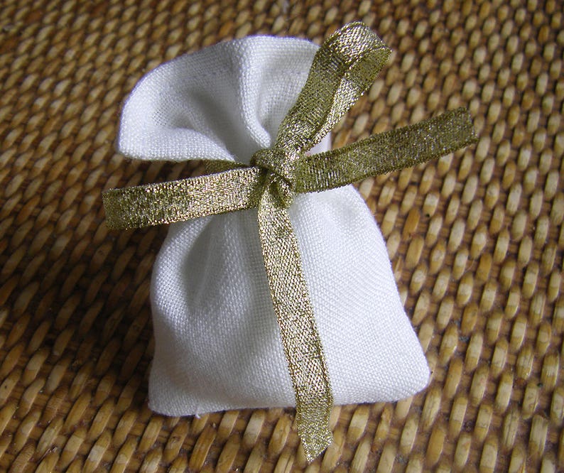 Wedding favor bags Light Beige Linen Gift bags optional sizes 100/% Natural Linen bags Small Linen Favor Bags