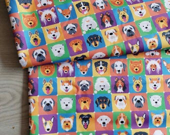 Waterproof Fabric - Dogs Pattern Water-resistant Canvas Fabric Outdoor fabric PVC fabric  Outdoor Cushion Fabric Dog Coat fabric