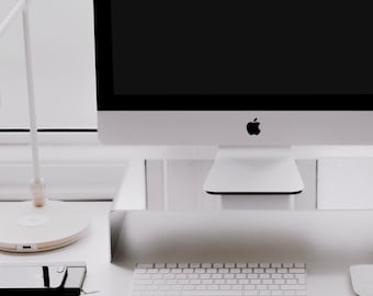 Supporto per monitor in acciaio inossidabile lucidato a specchio: supporto ergonomico per iMac