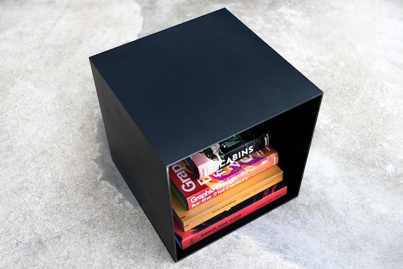 Metal Cube Coffee Table With Storage. Heavy duty Painted Steel