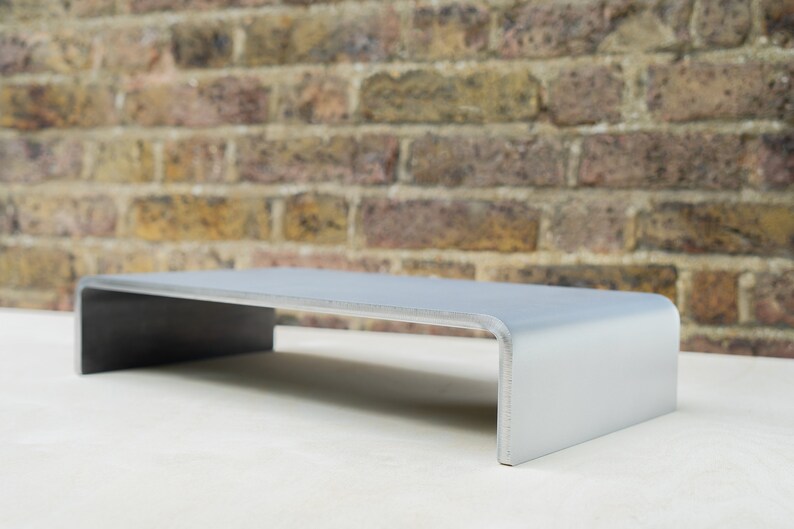 Heavyduty Titanium Finish Monitor Stand for Desk. TV Etsy UK