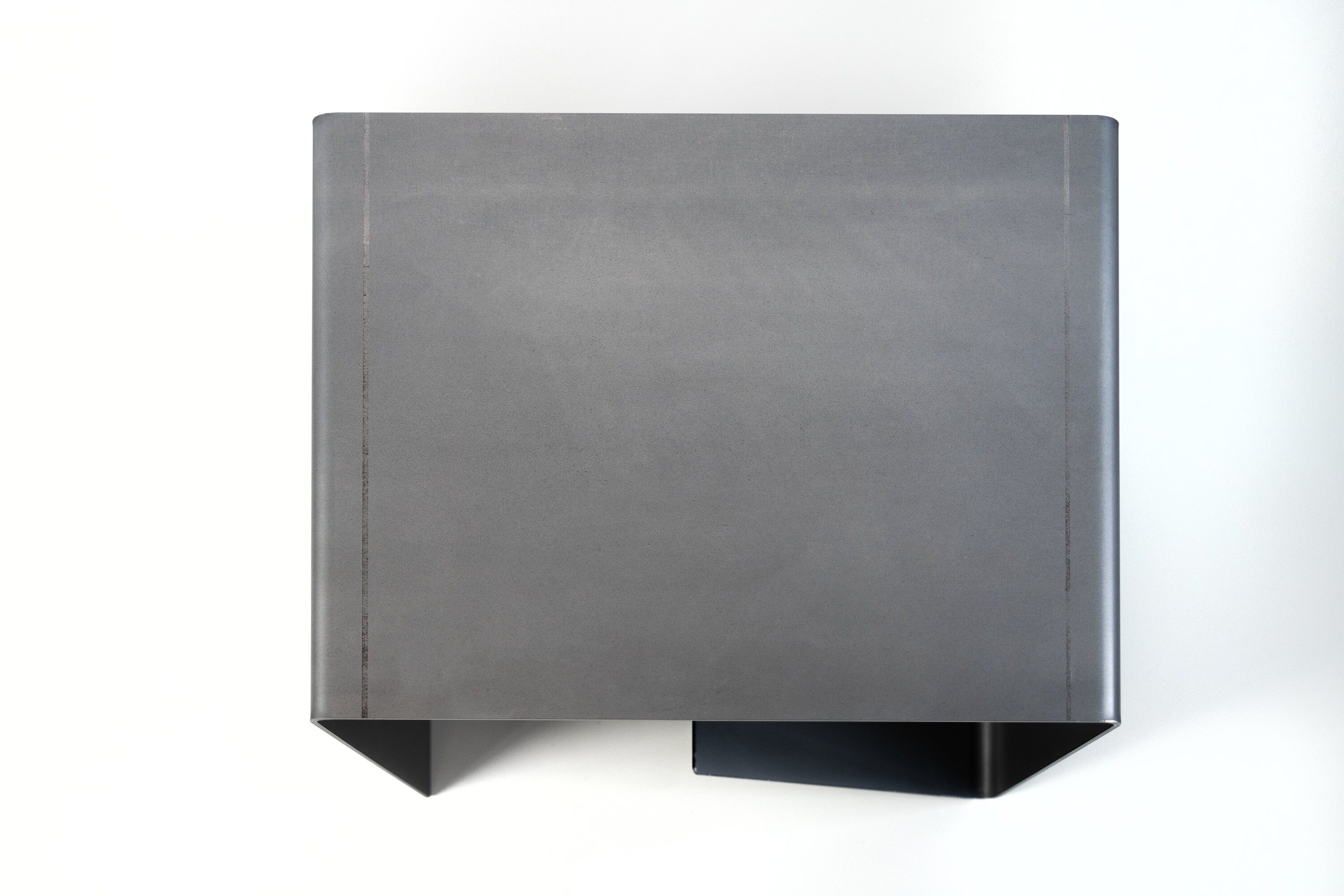 Minimalist Steel Side Table With Storage: Industrial Bedside End Table ...