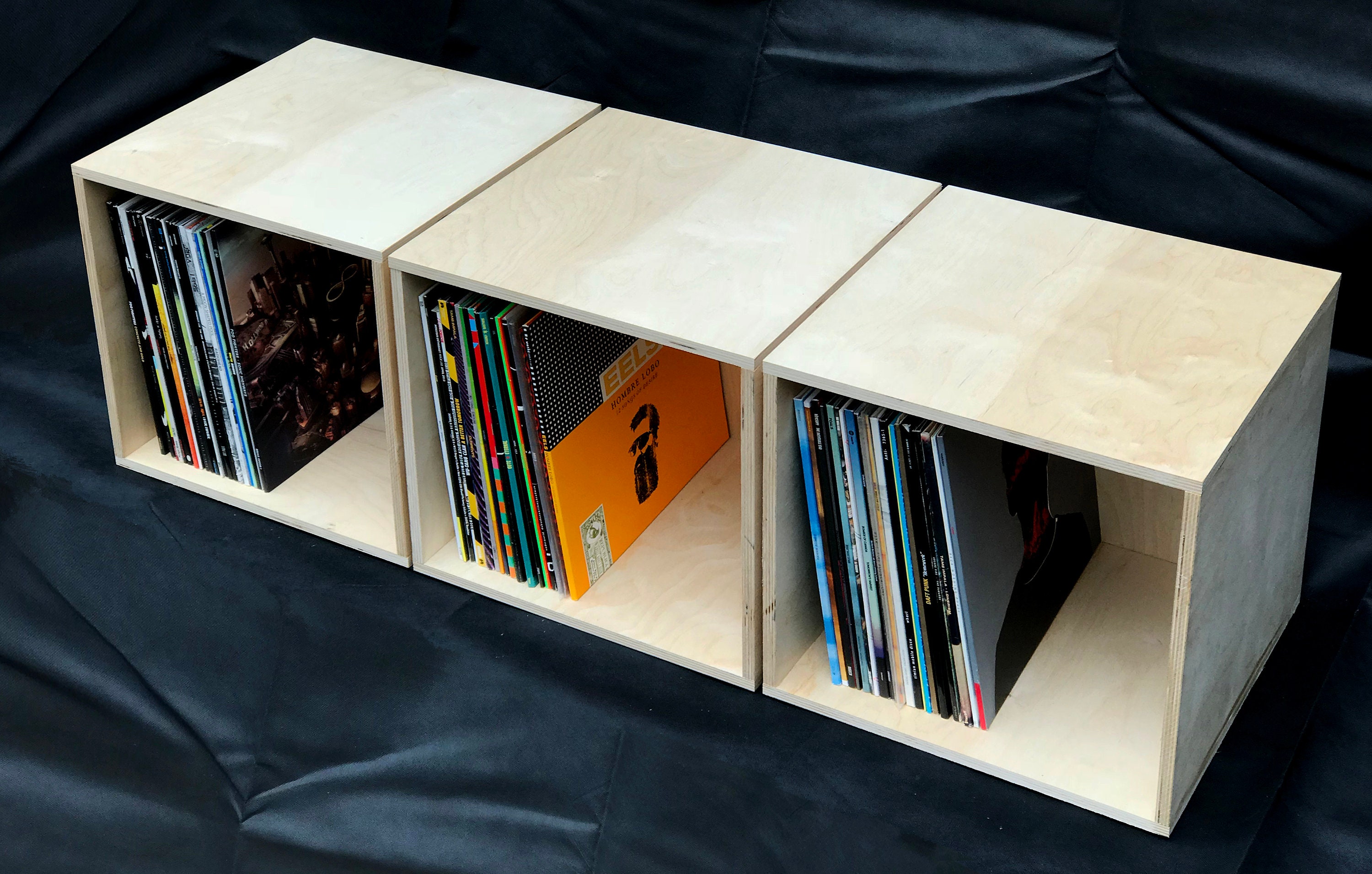 Plywood Vinyl Record Storage Box. Custom Made LP Holder. Etsy UK