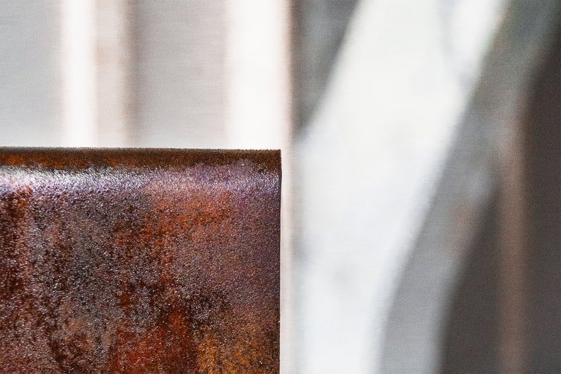 Rusted Metal Coffee Table: Minimal Industrial Living Room Decor - Etsy