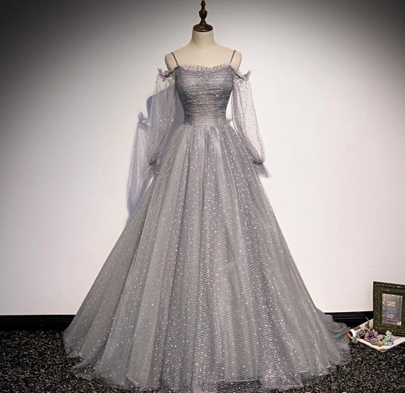 Grey 2025 graduation gown