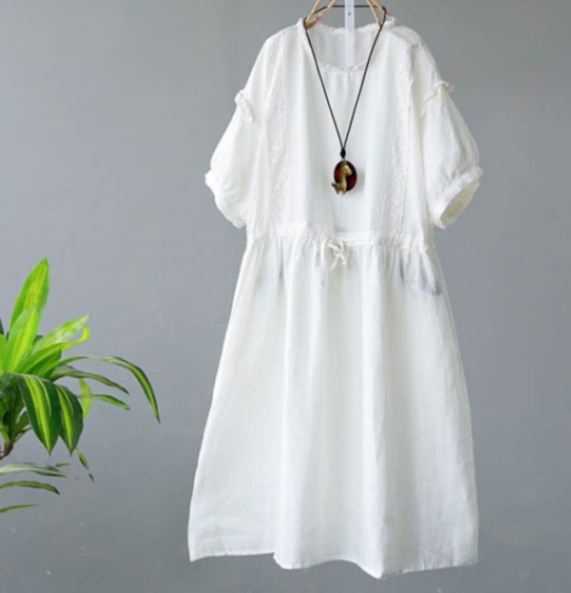Woman 100 linen dress Summer dress fashion long dresses linen Etsy