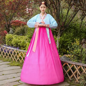 Korean Traditional Palace Hanbok Woman Hanbok Korean Folk - Etsy