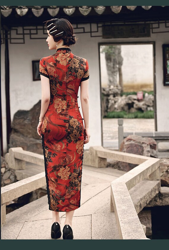 Ropa, calzado y complementos Vestido de Boda para mujer con cuello alto con estampado floral de novia Vestido Cheongsam Qipao chino Ropa, zapatos y accesorios de mujer ST2503904 Ropa, calzado y complementos Vestido de Boda para mujer con cuello alto con estampado floral de novia Vestido Cheongsam Qipao chino Ropa, zapatos y accesorios de mujer ST2503904