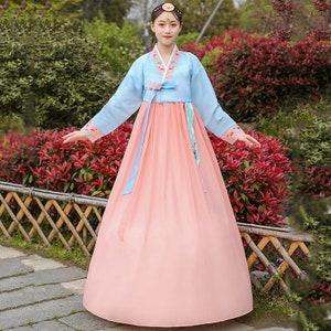 Korean Traditional Palace Hanbok Woman Hanbok Korean Folk - Etsy