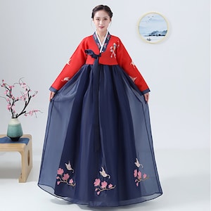 Korean traditional palace hanbok woman hanbok Korean folk dance costume dancing dress women's hanbok dress stage costumes fashion Hanbok