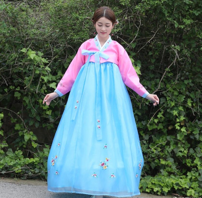 Korean Traditional Palace Hanbok Woman Hanbok Korean Folk - Etsy