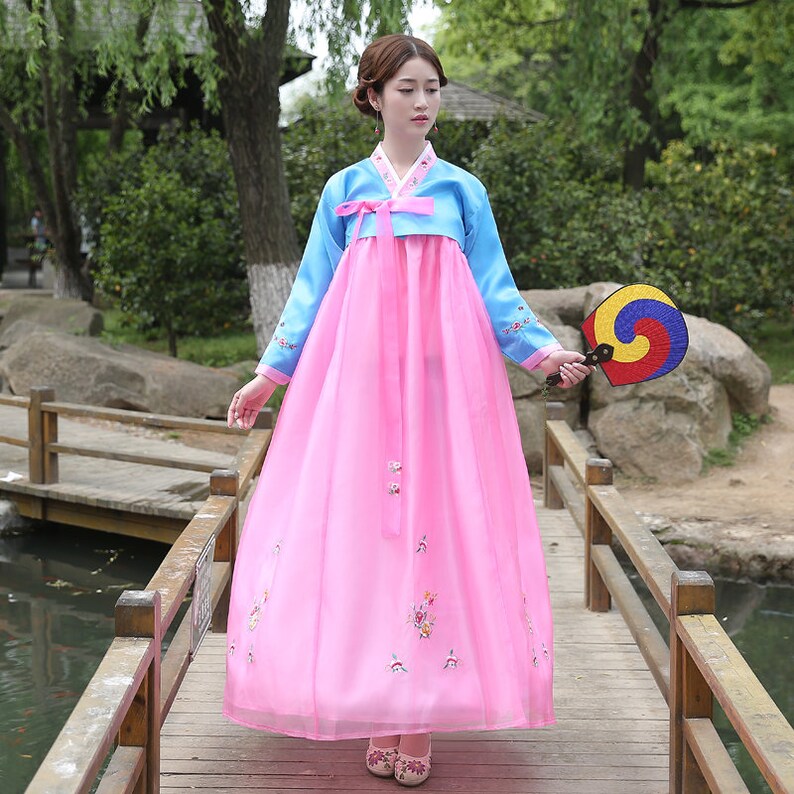 Korean Traditional Palace Hanbok Woman Hanbok Korean Folk - Etsy