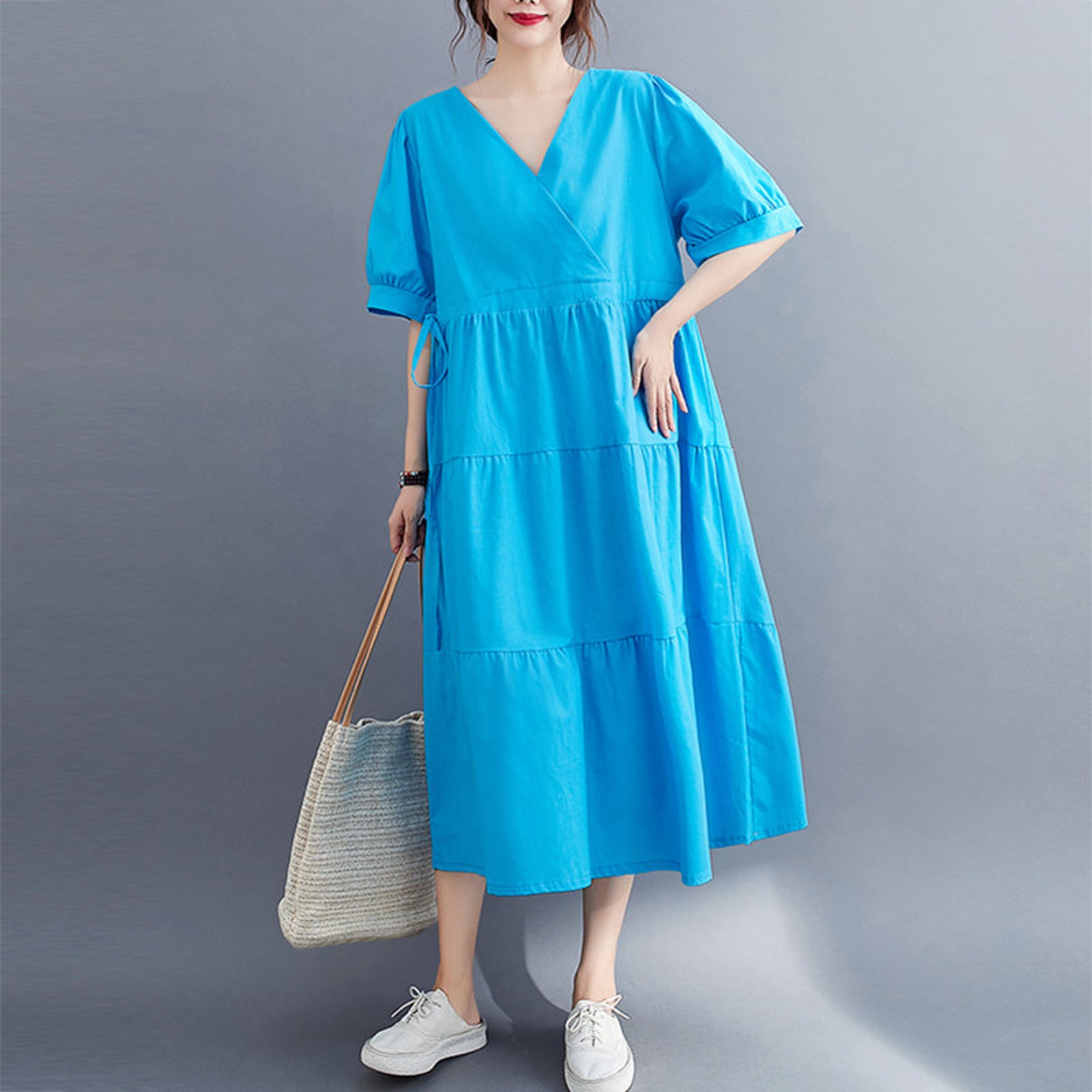 Woman causal dress Summer loose cotton dresses soft cotton | Etsy